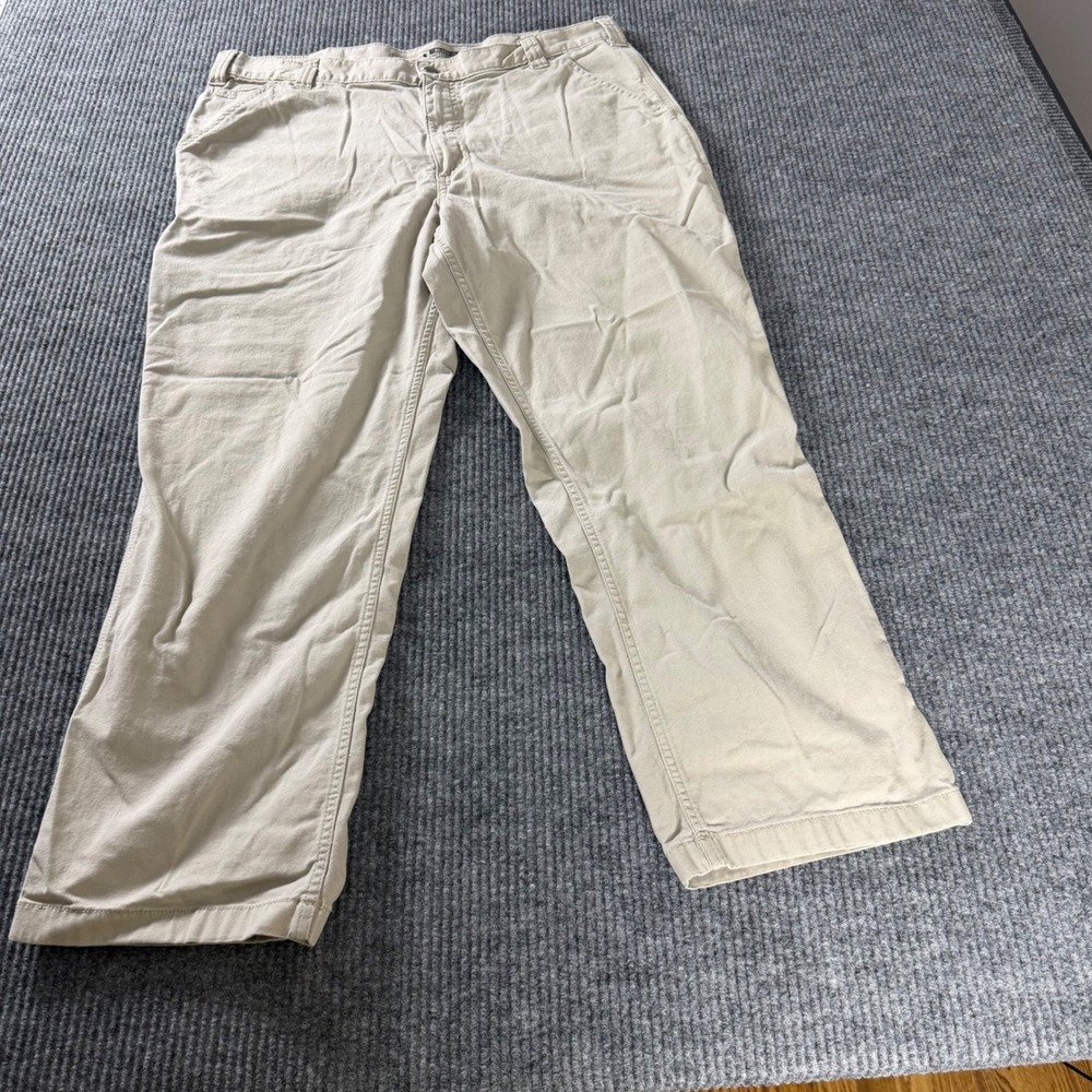 Carhartt Rugged Flex Relaxed Fit Canvas Work Pants Tan BN2291-M 40x30 Mens